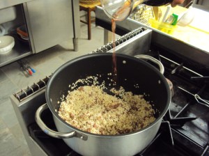 Risotto salsiccia e Grignolino